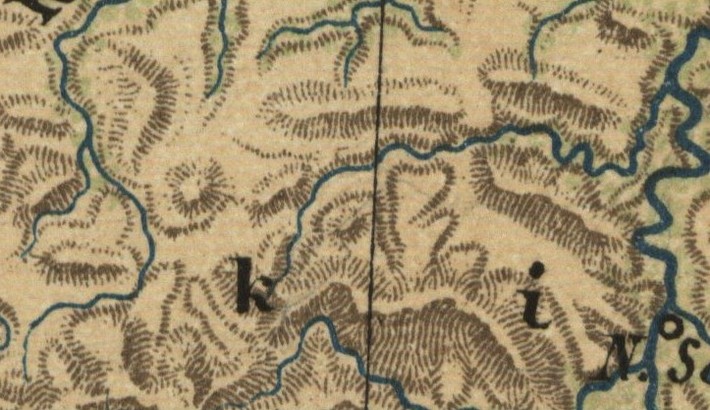 Mapa Gór i Rzek Galicyi i Bukowiny