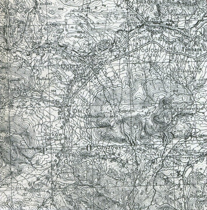 1936 Mapa niemiecka Karte des Deutschen Reiches, tzw. „Generalstabskarte”. Czyli niemieckie kopie polskiej mapy taktycznej WIG.