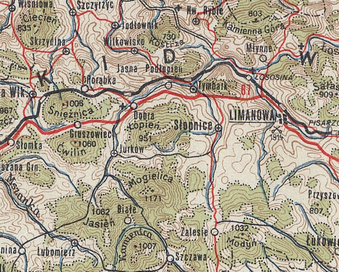 1947 Polska mapa, powojenna WIG